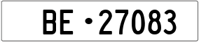 Trailer License Plate